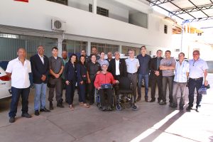Aspomires entrega cadeira elétrica a associado de Afonso Claudio
